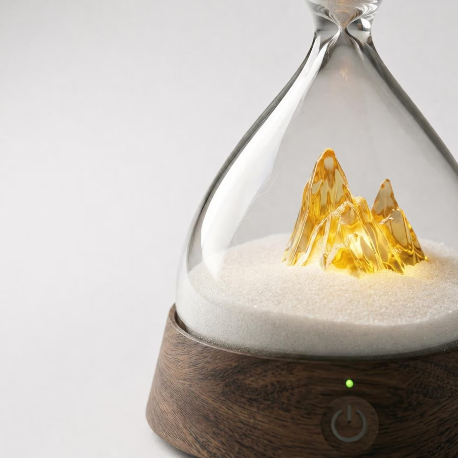 Iceberg Hourglass Ambient Lamp Multi‑Light Modes Rechargeable Desk Decor Light