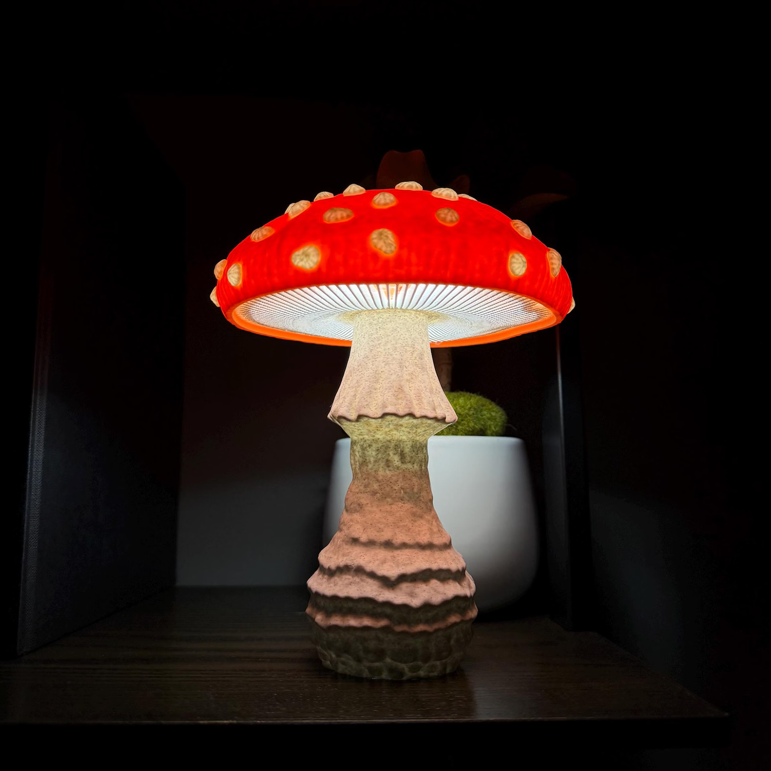 Whimsical Mushroom Table Night Light Aesthetic Cottagecore Ambient Lamp